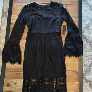 NWT Lulus Black Lace Dress